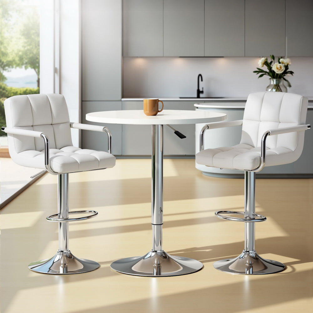 Stool Haven Bar Table and Stools Set Dining Desk Kitchen Chairs Cafe Pub