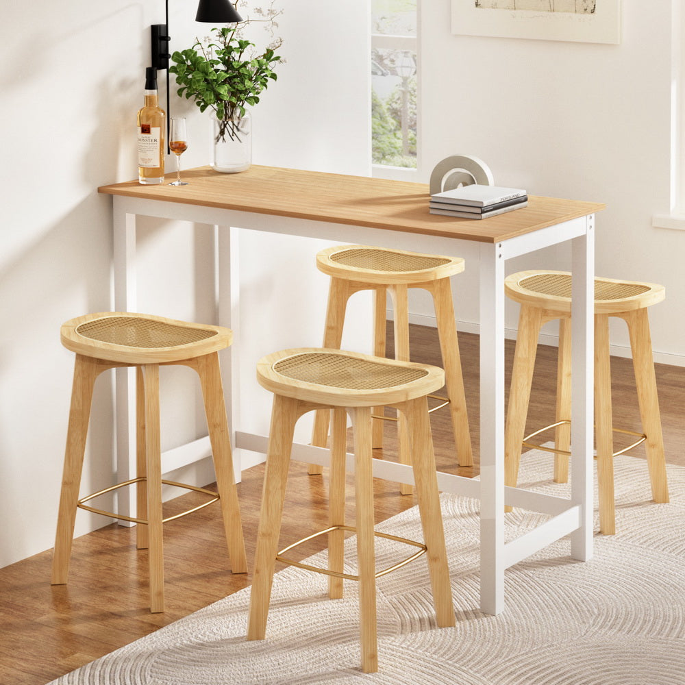 Stool Haven Bar Table and Stools Set Dining Desk Kitchen Chairs Cafe Pub