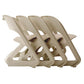Stool HavenIn Set of 4 Dining Chairs Office Cafe Lounge Seat Stackable Plastic Leisure Chairs Beige