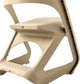 Stool HavenIn Set of 4 Dining Chairs Office Cafe Lounge Seat Stackable Plastic Leisure Chairs Beige