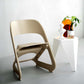 Stool HavenIn Set of 4 Dining Chairs Office Cafe Lounge Seat Stackable Plastic Leisure Chairs Beige