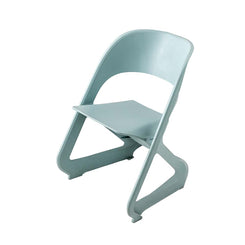 Stool HavenIn Set of 4 Dining Chairs Office Cafe Lounge Seat Stackable Plastic Leisure Chairs Blue
