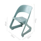 Stool HavenIn Set of 4 Dining Chairs Office Cafe Lounge Seat Stackable Plastic Leisure Chairs Blue