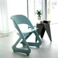 Stool HavenIn Set of 4 Dining Chairs Office Cafe Lounge Seat Stackable Plastic Leisure Chairs Blue