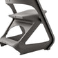 Stool HavenIn Set of 4 Dining Chairs Office Cafe Lounge Seat Stackable Plastic Leisure Chairs Grey