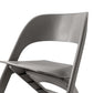 Stool HavenIn Set of 4 Dining Chairs Office Cafe Lounge Seat Stackable Plastic Leisure Chairs Grey