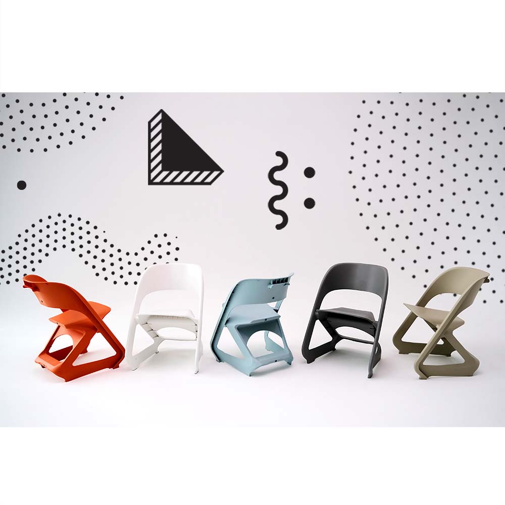 Stool HavenIn Set of 4 Dining Chairs Office Cafe Lounge Seat Stackable Plastic Leisure Chairs Orange