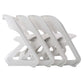 Stool HavenIn Set of 4 Dining Chairs Office Cafe Lounge Seat Stackable Plastic Leisure Chairs White