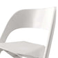 Stool HavenIn Set of 4 Dining Chairs Office Cafe Lounge Seat Stackable Plastic Leisure Chairs White