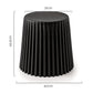Stool HavenIn Set of 2 Cupcake Stool Plastic Stacking Bar Stools Dining Chairs Kitchen Black
