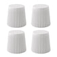 Stool Haven Set of 4 Cupcake Stackable Stools - White
