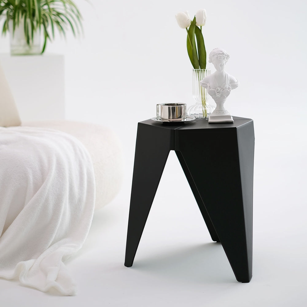 Stool Haven Set of 4 Puzzle Stackable Stools - Black