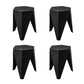 Stool Haven Set of 4 Puzzle Stackable Stools - Black
