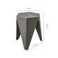 Stool HavenIn Set of 2 Puzzle Stool Plastic Stacking Bar Stools Dining Chairs Kitchen Grey