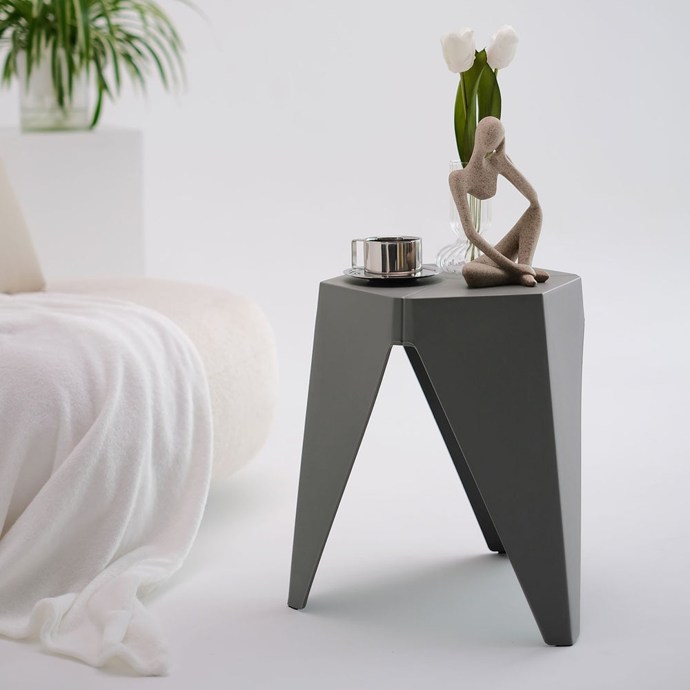 Stool Haven Set of 4 Puzzle Stackable Stools - Grey
