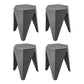 Stool Haven Set of 4 Puzzle Stackable Stools - Grey