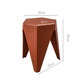 Stool HavenIn Set of 2 Puzzle Stool Plastic Stacking Bar Stools Dining Chairs Kitchen Red
