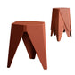 Stool Haven 4PC Puzzle Stool Bar Stools Stackable Red