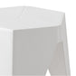 Stool HavenIn Set of 2 Puzzle Stool Plastic Stacking Bar Stools Dining Chairs Kitchen White