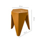Stool HavenIn Set of 2 Puzzle Stool Plastic Stacking Bar Stools Dining Chairs Kitchen Yellow