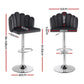 Stool Haven Bar Stool X4 Kitchen Dining Counter Gaslift Chair Adjustable Velvet Grey