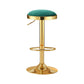 2x Stool Haven Bar Stools Kitchen Dining Chairs Velvet Padded Stool Green