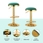 2x Stool Haven Bar Stools Kitchen Dining Chairs Velvet Padded Stool Green