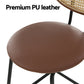 Stool Haven 2x Bar Stools PU Leather Stools Brown