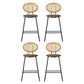 Stool Haven 4x Bar Stools PU Leather Stools Brown