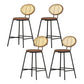 Stool Haven 4x Bar Stools PU Leather Stools Brown