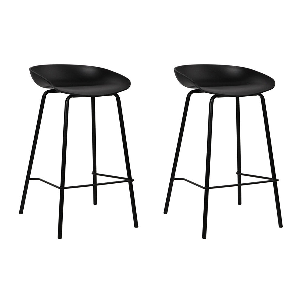 Stool Haven 2x Bar Stools Kitchen Counter Stools Metal