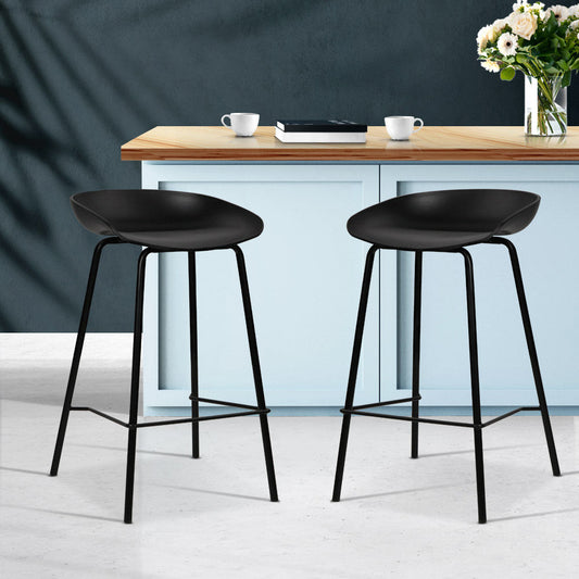 Stool Haven 2x Bar Stools Kitchen Counter Stools Metal