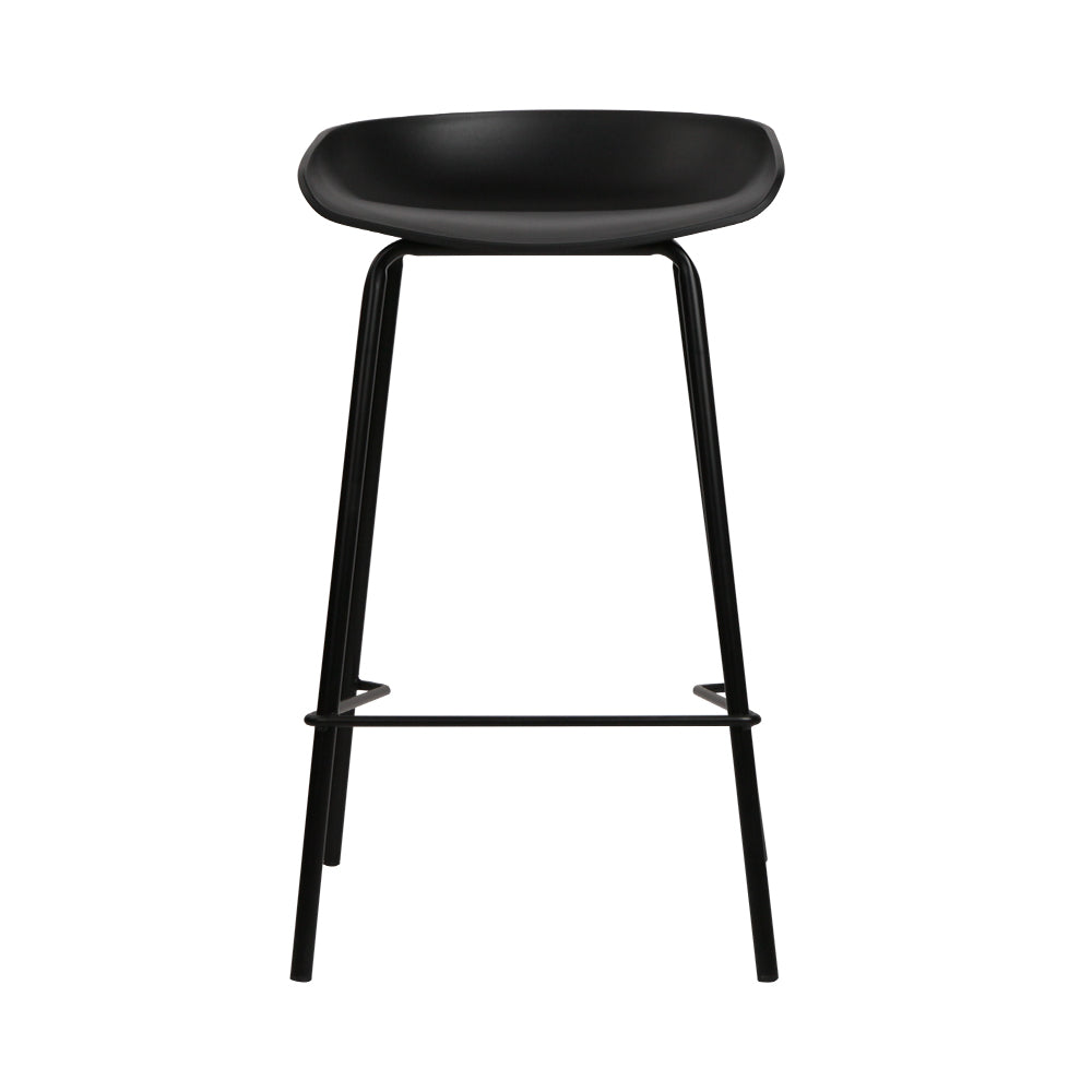 Stool Haven Set of 4 Metal Bar Stools - Black
