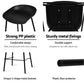 Stool Haven Set of 4 Metal Bar Stools - Black