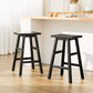 Stool Haven Set of 2 Beech Wood Bar Stools - Black
