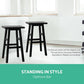Stool Haven Set of 2 Beech Wood Bar Stools - Black