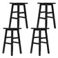 Stool Haven Bar Stools Kitchen Counter Stools Wooden Chairs Black x4