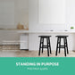 Stool Haven Bar Stools Kitchen Counter Stools Wooden Chairs Black x4
