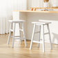 Stool Haven Set of 2 Beech Wood Bar Stools - White