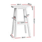 Stool Haven Set of 2 Beech Wood Bar Stools - White