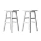 Stool Haven Set of 2 Beech Wood Bar Stools - White