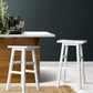 Stool Haven Set of 2 Beech Wood Bar Stools - White