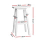 Stool Haven 4x Bar Stools Kitchen Chairs Wooden White