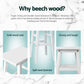 Stool Haven 4x Bar Stools Kitchen Chairs Wooden White