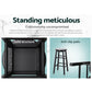 Stool Haven 2x Bar Stools Round Chairs Wooden Black