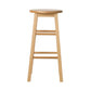 Stool Haven 2x Bar Stools Round Chairs Wooden Nature