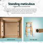 Stool Haven 4x Bar Stools Round Chairs Wooden Nature