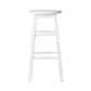 Stool Haven 2x Bar Stools Round Chairs Wooden White