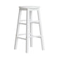 Stool Haven 2x Bar Stools Round Chairs Wooden White
