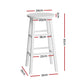 Stool Haven 4x Bar Stools Round Chairs Wooden White